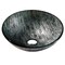 Anzzi Amalfi Round Glass Vessel Bathroom Sink with Stellar Grey Finish LS-AZ903 - alternate 1